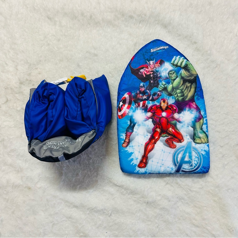 Speedo Avengers Kids Swim Costume - Blue